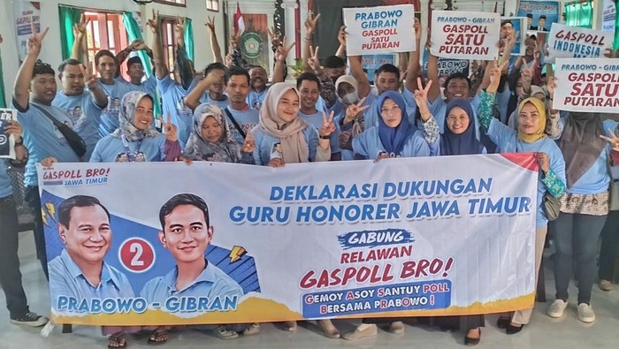 Guru Honorer Jawa Timur Gabung Gaspoll Bro, Menangkan Prabowo-Gibran