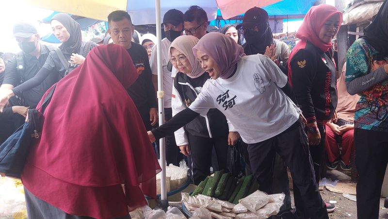 Istri Ganjar Pranowo, Siti Atikoh (Sholihin/detikcom)