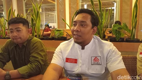 Ketua Umum Prabu Arvindo Noviar di Denpasar, Rabu (10/1/2024). (Aryo Mahendro/detikBali).