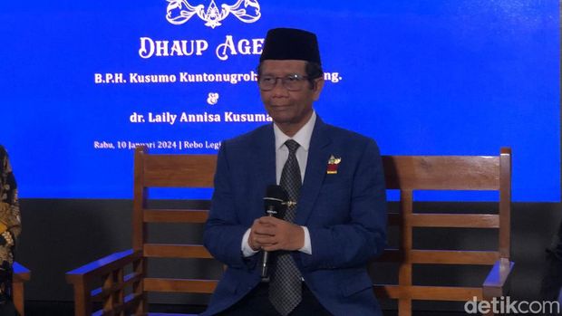 Cawapres nomor urut 03 Mahfud Md, Rabu (10/1/2024).