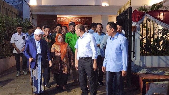 Pejuang PPP bertemu Prabowo di Kertanegara (Adrial/detikcom)