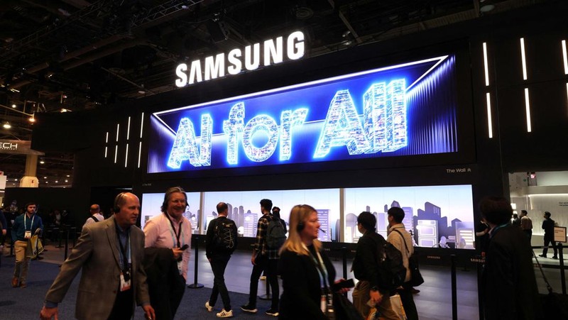 A sign welcomes attendees to CES 2024, an annual consumer electronics trade show, in Las Vegas, Nevada, U.S. January 9, 2024. REUTERS/Steve Marcus
