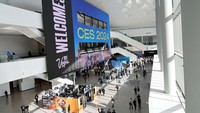 A sign welcomes attendees to CES 2024, an annual consumer electronics trade show, in Las Vegas, Nevada, U.S. January 9, 2024. REUTERS/Steve Marcus