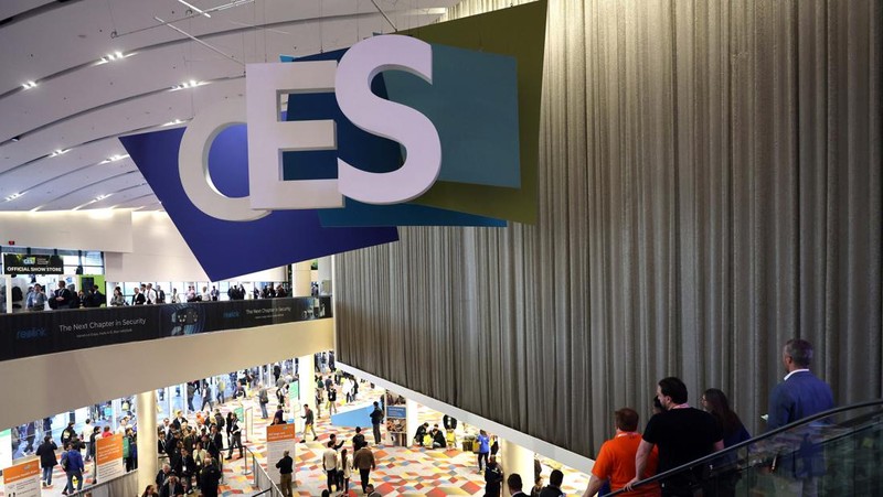 A sign welcomes attendees to CES 2024, an annual consumer electronics trade show, in Las Vegas, Nevada, U.S. January 9, 2024. REUTERS/Steve Marcus