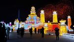 Potret Warna-warni Festival Es Terbesar Dunia di Harbin China