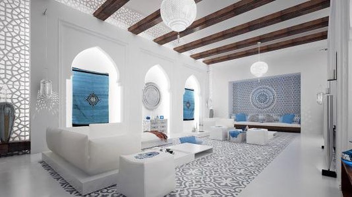 Rumah gaya Maroko/Mimar Interiors via Home Designing