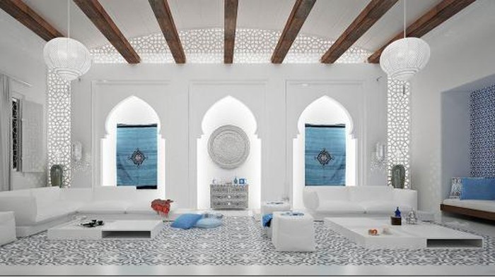 Rumah gaya Maroko/Mimar Interiors via Home Designing