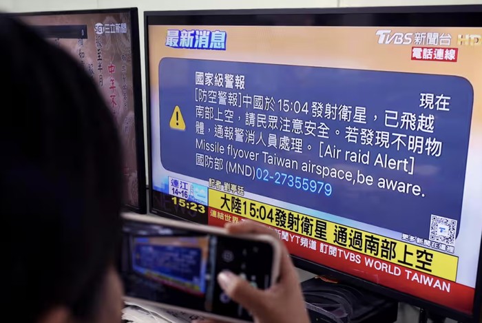 Satelit China dikira rudal di Taiwan