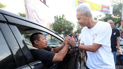 Ganjar Berolahraga dan Sapa Warga Tegal