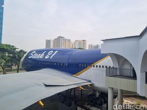 Potret Boeing 747-400 Disulap Jadi Tempat Makan Steak di Bekasi
