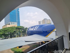 Queen of The Sky Boeing 747-400 Ada di Bekasi, Jadi Tempat Makan Steak