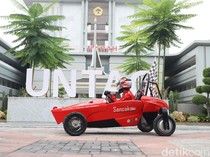 Kembangkan Mobil Listrik Sancaka, Untag Surabaya Incar Prestasi di Kompetisi