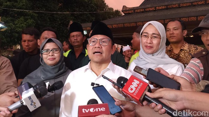 Muhaimin Iskandar saat buka suara soal sindiran Grace Natalie terhadap Anies yang serang Prabowo dalam debat.