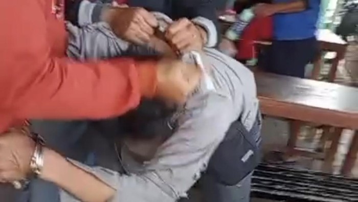 Pelaku curanmor yang viral dimassa