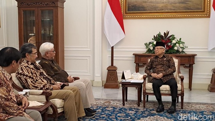 Perwakilan MEBNI bertemu Maruf Amin (Lisye Rahayu/detikcom)