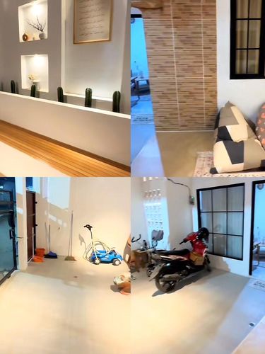 Renovasi rumah subsidi viral hasilnya berhasil bikin kagum. Ada taman bak cafe dan musholla