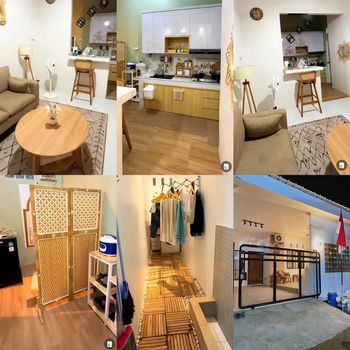 Renovasi rumah subsidi viral hasilnya berhasil bikin kagum. Ada taman bak cafe dan musholla