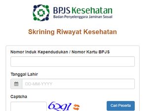Cara Skrining Riwayat Kesehatan BPJS di Website dan Aplikasi JKN, Praktis!