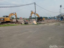 Progres Terakhir Pembongkaran Stadion Surajaya Lamongan Sebelum Dibangun