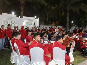 Timnas Indonesia Dijamu Santap Malam oleh KBRI di Qatar