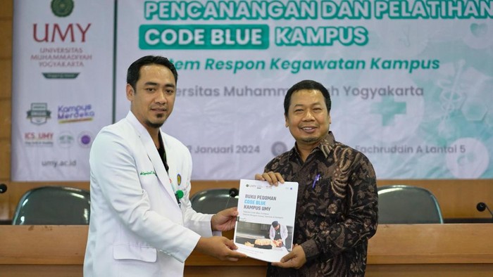 UMY meluncurkan program Code Blue Kampus atau sistem dalam merespons kegawatan dengan cepat, Kamis (11/1/2024).