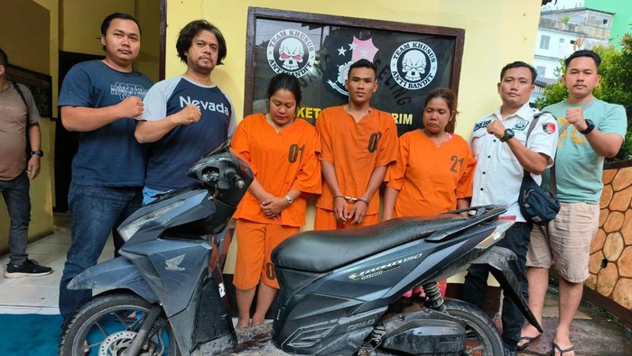 3 pelaku pencurian sepeda motor warga. (Foto: Dok. Polres Padang Sidimpuan).