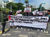 Aksi Gabungan Mahasiswa Ajak Masyarakat Ciptakan Pemilu Damai