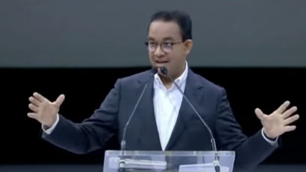 Calon Presiden nomor urut 01, Anies Bswedaan saat menghadiri Dialog Capres Bersama Kadin. (YouTube/Kadin Inbdonesia)