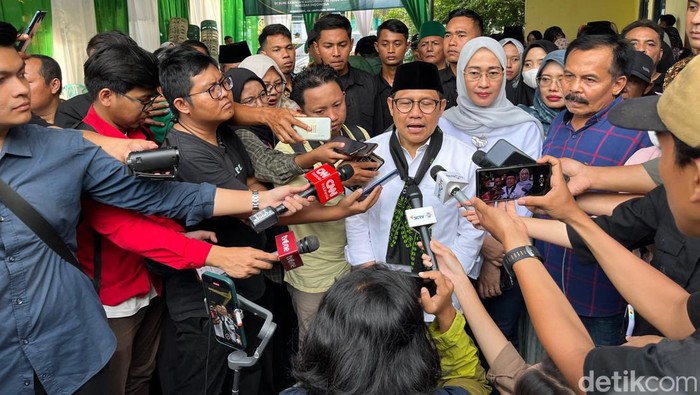 Cawapres nomor urut 1 Muhaimin Iskandar atau Cak Imin (Ondang/detikcom).