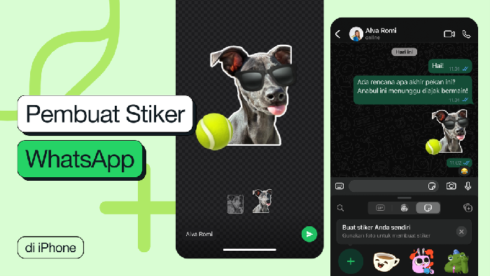 Fitur pembuat stiker di WhatsApp