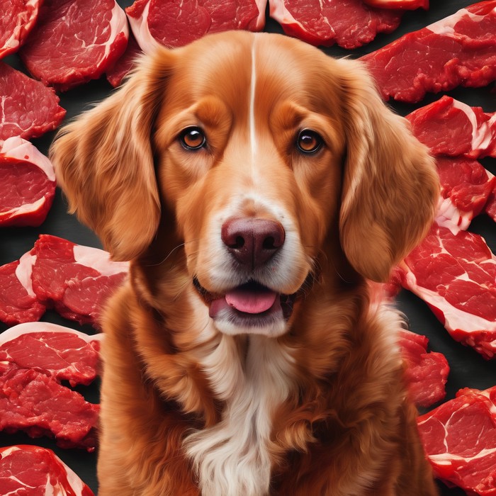 Ilustrasi daging anjing