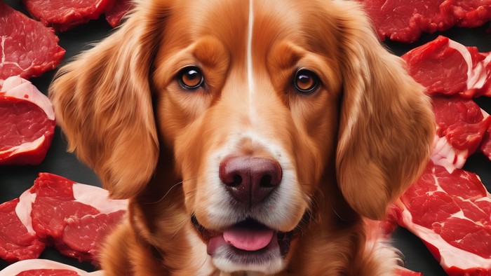 Ilustrasi daging anjing