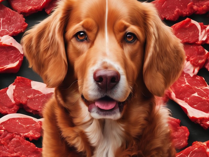 Ilustrasi daging anjing