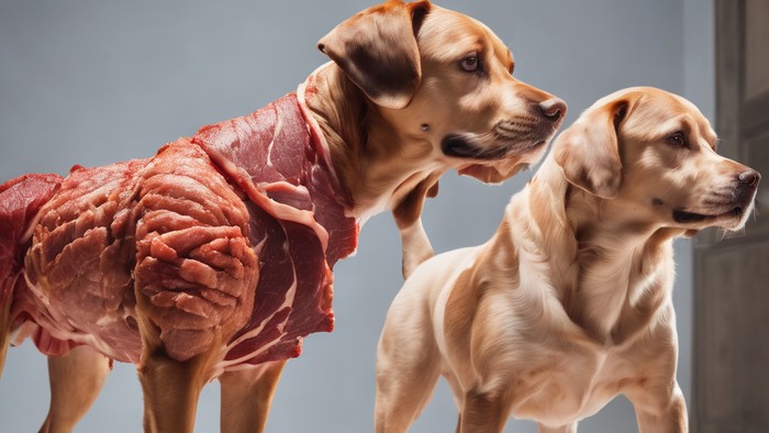 Ilustrasi daging anjing
