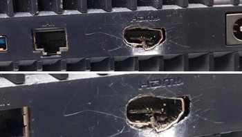 PS5 ini butuh ganti HDMI. Katanya, Aku dorong kabelnya terlalu kencang. Foto: TheUndisputedRoaster via Bored Panda  