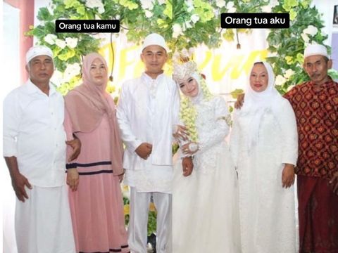 Kisah pasangan dari mantan istri papa dari pengantin pria dan mantan suami mama (pengantin wanita). Kisahnya langsung mendadak viral di TikTok