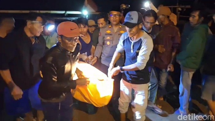 Korban tenggelam di Sungai Pemali di Desa Pesantunan, Kecamatan Wanasari, Brebes, Jawa Tengah.