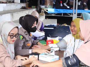 Polres Way Kanan Dirikan Pos Layanan Kesehatan untuk Petugas Pelipat Suara