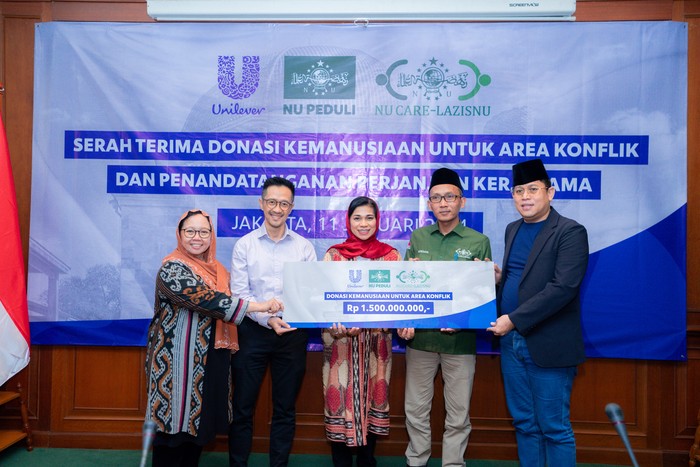 LAZISNU PBNU Terima Rp 1,5 M Dana Kemanusiaan dari Unilever Indonesia