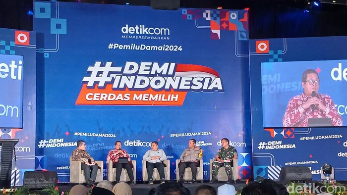 Para narasumber di acara #DemiIndonesia yang digelar di Batam. (Alamudin Hamapu/detikSumut)