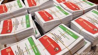 Nantinya surat suara itu akan didistribusikan ke TPS-TPS di Tangerang Selatan.