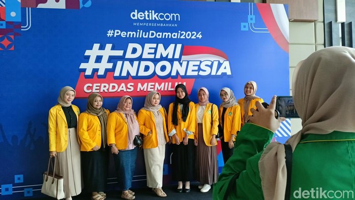 Peserta  #Demi Indonesia Cerdas Memilih mulai berdatangan
(Foto: Irawan/detikcom)
