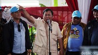 Prabowo sempat menyampaikan pidato sambutan di pertemuan tersebut.  