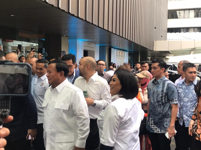 Prabowo hadiri dialog Kadin (Firda/detikcom)