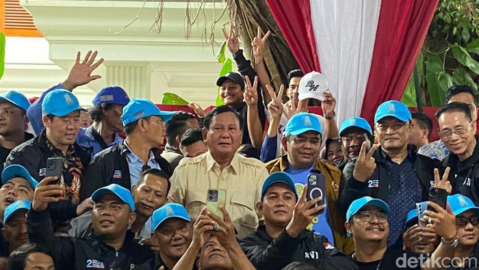 Prabowo saat deklarasi Solidaritas Nelayan Indonesia (SNI) dukung Prabowo-Gibran di Kertanegara Nomor 4, Jakarta Selatan, Jumat (12/1/2024).