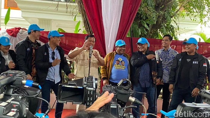 Prabowo Subianto (tengah). Foto: Wildan Noviansah/detikcom