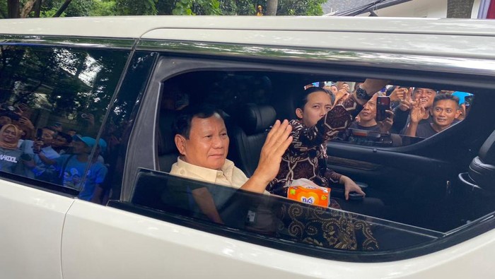 Prabowo Subianto tiba di Kertanegara