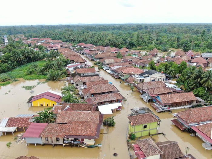 Ratusan hektare sawah warga di Muratara gagal panen akibat banjir
