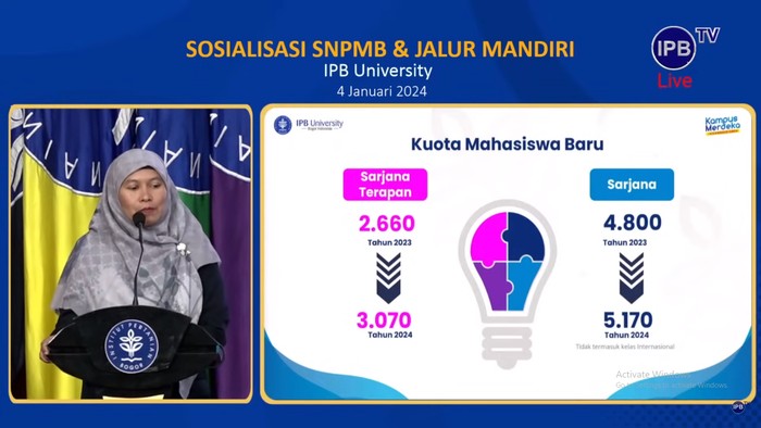 Sosialisasi SNPMB 2024 IPB University