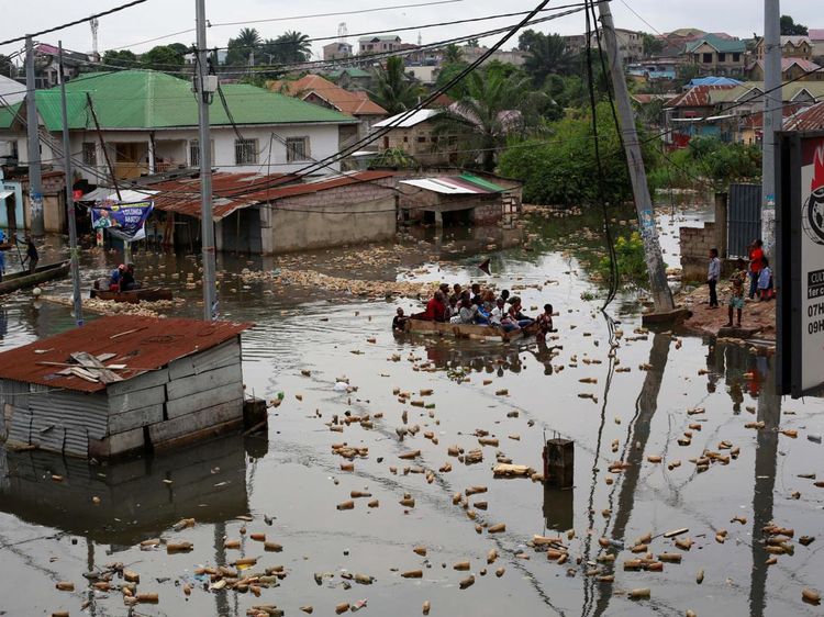 Sungai Meluap, Kongo Kebanjiran